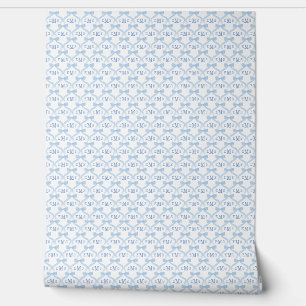 Papel Pintado Nursera infantil preppy monograma