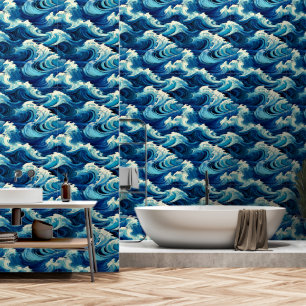 Papel Pintado Océano azul zafiro