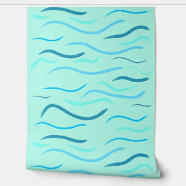 Papel Pintado Olas azules del océano