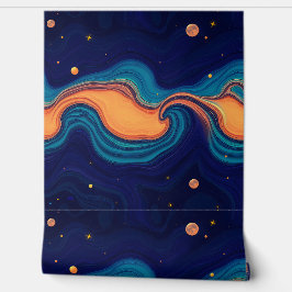 Papel Pintado Olas cósmicas: Una sinfonía celestial