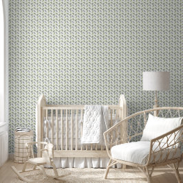 Papel Pintado Olivas acuarela verde salvia
