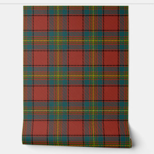 Papel Pintado Oliver Red Tartan Plaid Scottish Clan
