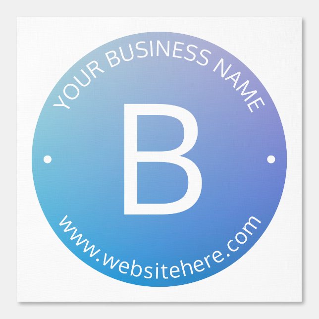 Papel Pintado Ombre de desvanecimiento azul y púrpura con texto  (Anverso)