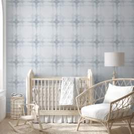 Papel Pintado Onda de sonido azul polvoriento estilo minimalista