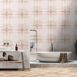 Papel Pintado Onda de sonido de terracota estilo minimalista