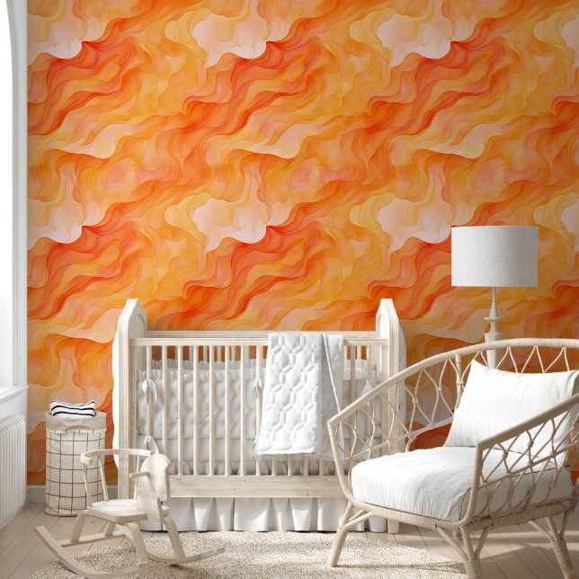 Papel Pintado Ondas de naranja Dream (Niños)