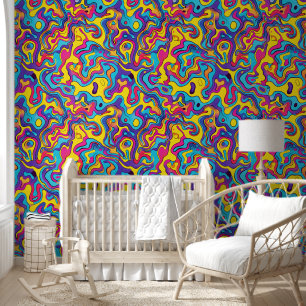Papel Pintado Ondas psicodélicas