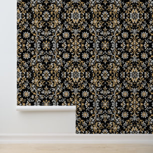 Papel Pintado Opulento Blossom Noir