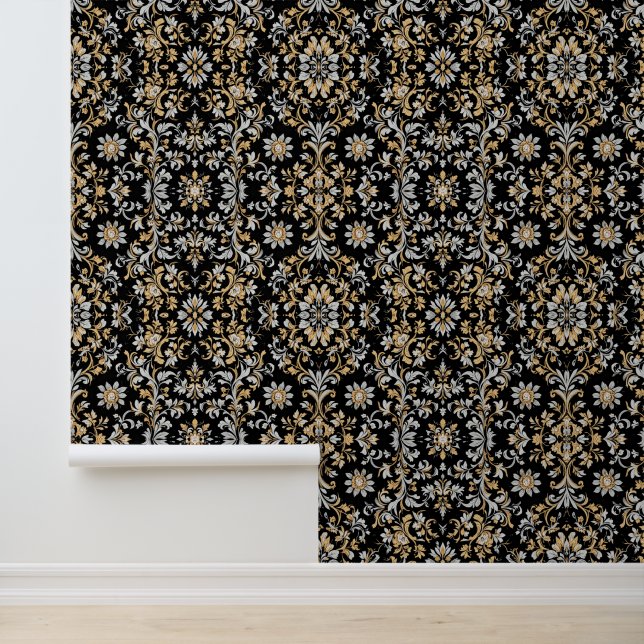 Papel Pintado Opulento Blossom Noir (Solicitud)