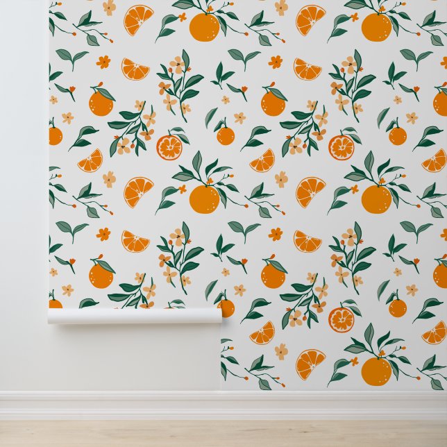 Papel Pintado Orchard, Naranja ruso (Solicitud)