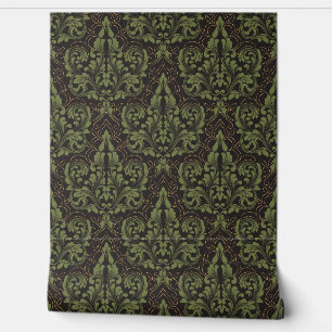 Papel Pintado Ornamento clásico de lujo damasco antiguo