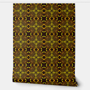 Papel Pintado Ornamentos de oro y negro