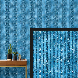 Papel Pintado Oscuro Mediano Agua Azul Luminosas Rayas De Aspect