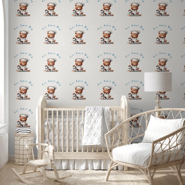 Papel Pintado Osito - Nuestro dulce niño (Niños)