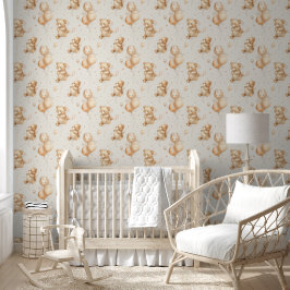 Papel Pintado Oso de Teddy y globos Nursera para bebés