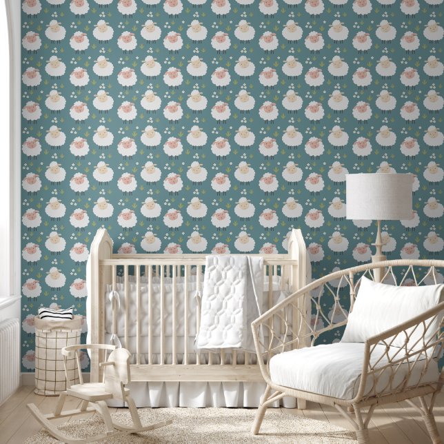 Papel Pintado Ovejas Duermen (Niños)