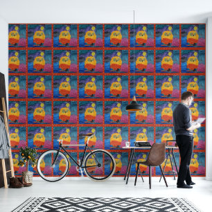 Papel Pintado Owl Bird Art by Kids