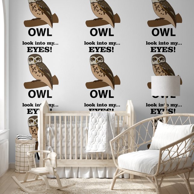 Papel Pintado Owl Look In My Eyes Owl (Niños)