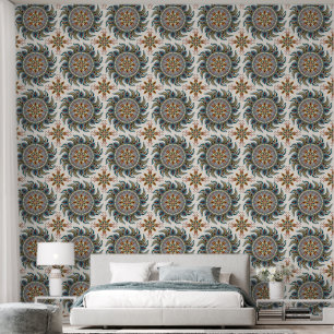 Papel Pintado Painterly Boho Mandala