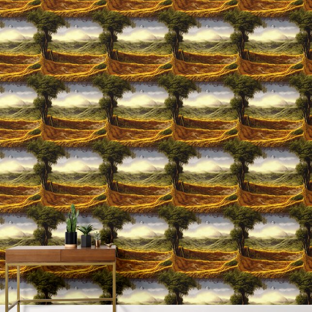 Papel Pintado Paisaje arbóreo antiguo (Pasillo)