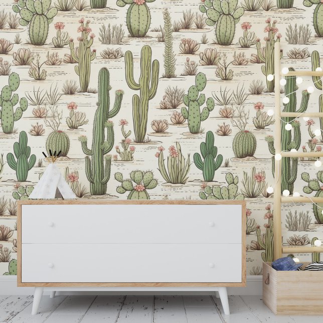 Papel Pintado Paisaje del desierto occidental de las flores de l (Subido por el creador)