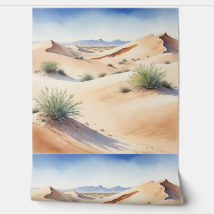 Papel Pintado Paisaje del desierto tranquilo con dunas suaves