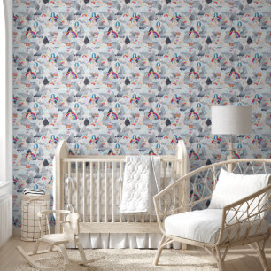 Papel Pintado Paisaje Montañoso Encantador Globo Aerostático Gua