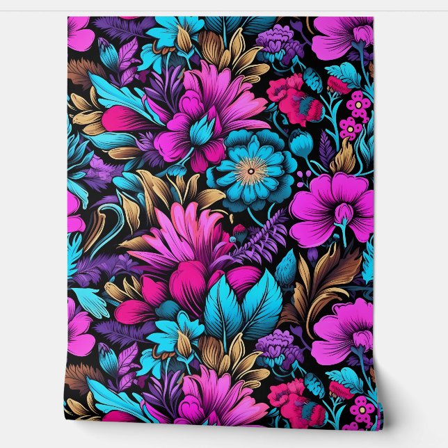 Papel Pintado Paisaje peatonal primático Botánico (Desenrollar)