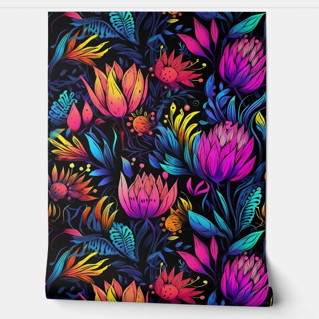 Papel Pintado Paisaje peatonal primático Botánico (Desenrollar)