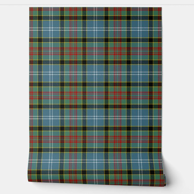 Papel Pintado Paisley Tartan Plaid Scottish Clan (Desenrollar)