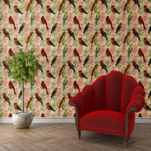 Papel Pintado Paisley Vintage Birds