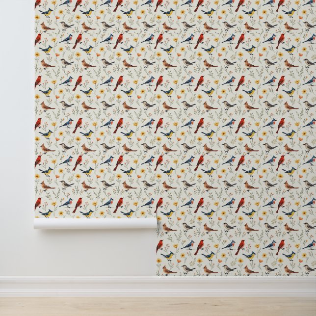 Papel Pintado Pájaros coloridos (Solicitud)