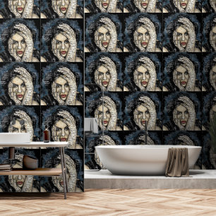 Papel Pintado Palabras cuestiona pensamientos pintura de arte fe