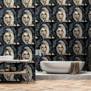Papel Pintado Palabras Preguntas Pensamientos Mujer Arte Pintura