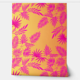 Papel Pintado Palm Leaves Peel y Stick Tropical moderno verde