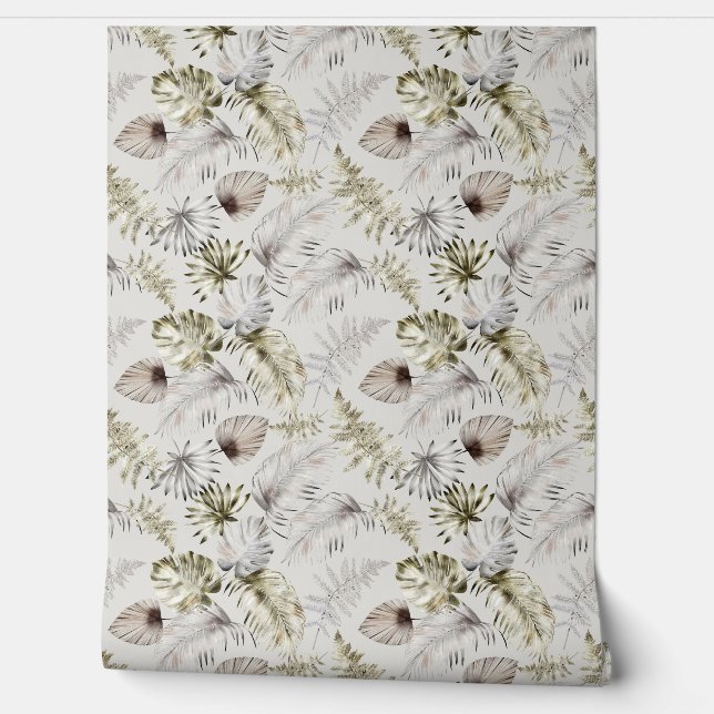 Papel Pintado Palm Tropical Sale de Monsterra (Desenrollar)