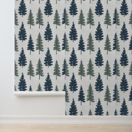 Papel Pintado Palo y palo del tema del bosque inspirado en la na