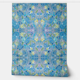 Papel Pintado Palo y palo floral de verano