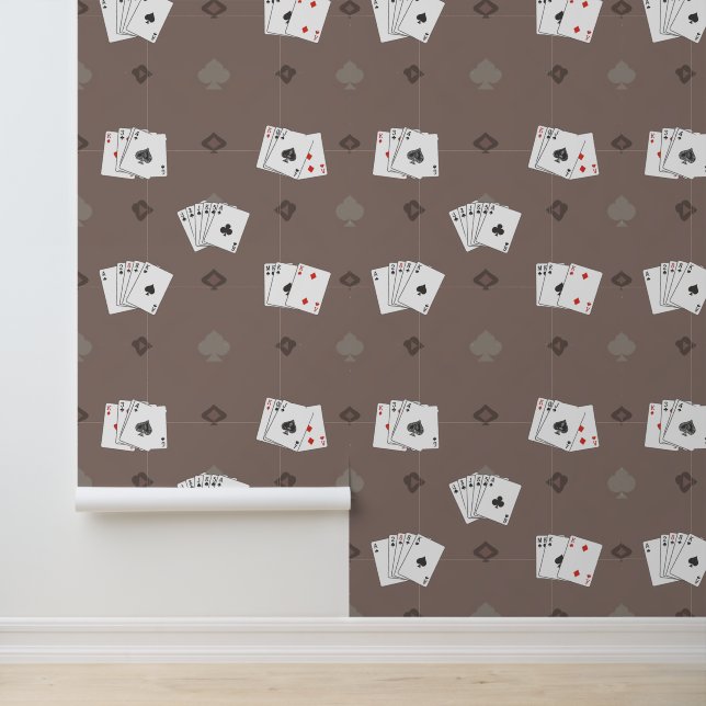 Papel Pintado Panorama de la noche del póquer: Tarjeta de reprod (Solicitud)