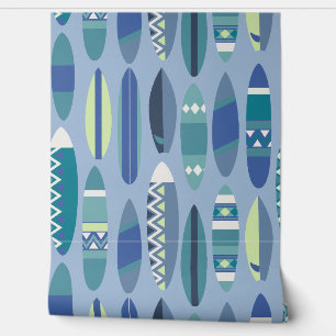 Papel Pintado Pantalones Hawaianos de la playa Secreta - Blues