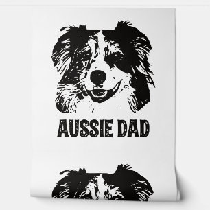 Papel Pintado Papá Aussie - Padre Pastor Australiano