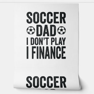 Papel Pintado Papá Fútbol No Juego Financio Camiseta Vintage_