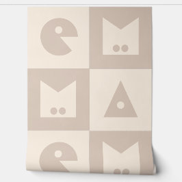 Papel Pintado Papel de escritorio de vivero con nombre de bebé d