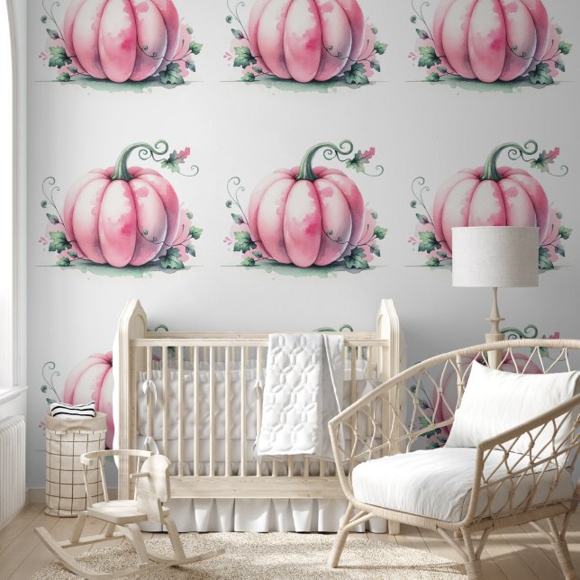 Papel Pintado Papel de escritorio del patrón de calabaza rosa (Niños)