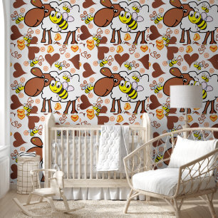 Papel Pintado Papel de escritorio ovino y abejorro