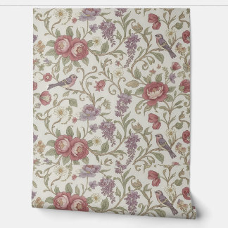 Papel Pintado Papel de escritorio Peel and Stick - Aves florales