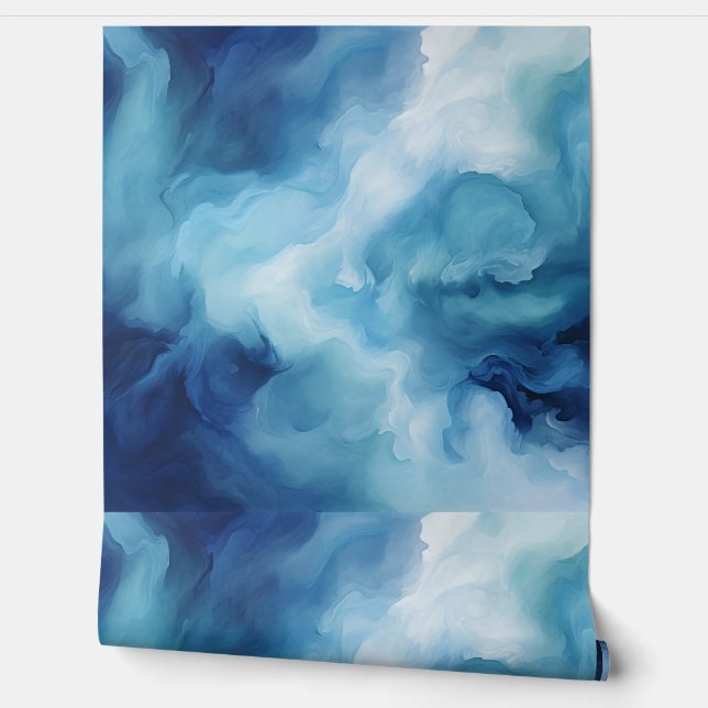 Papel Pintado Papel de fondo azul para nubes (Desenrollar)