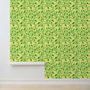 Papel Pintado Papel de fondo de escritorio de hojas de vid verde