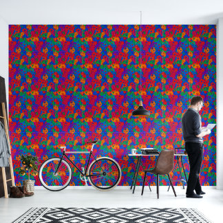 Papel Pintado Papel de fondo filosófico psicodélico