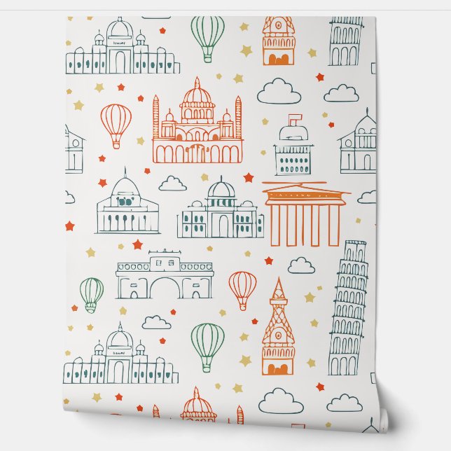 Papel Pintado Papel de fondo moderno y elegante de los monumento (Desenrollar)